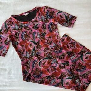 LuLaRoe Paisley Midi Dress | Size: XXS | Elbow length Sleeve